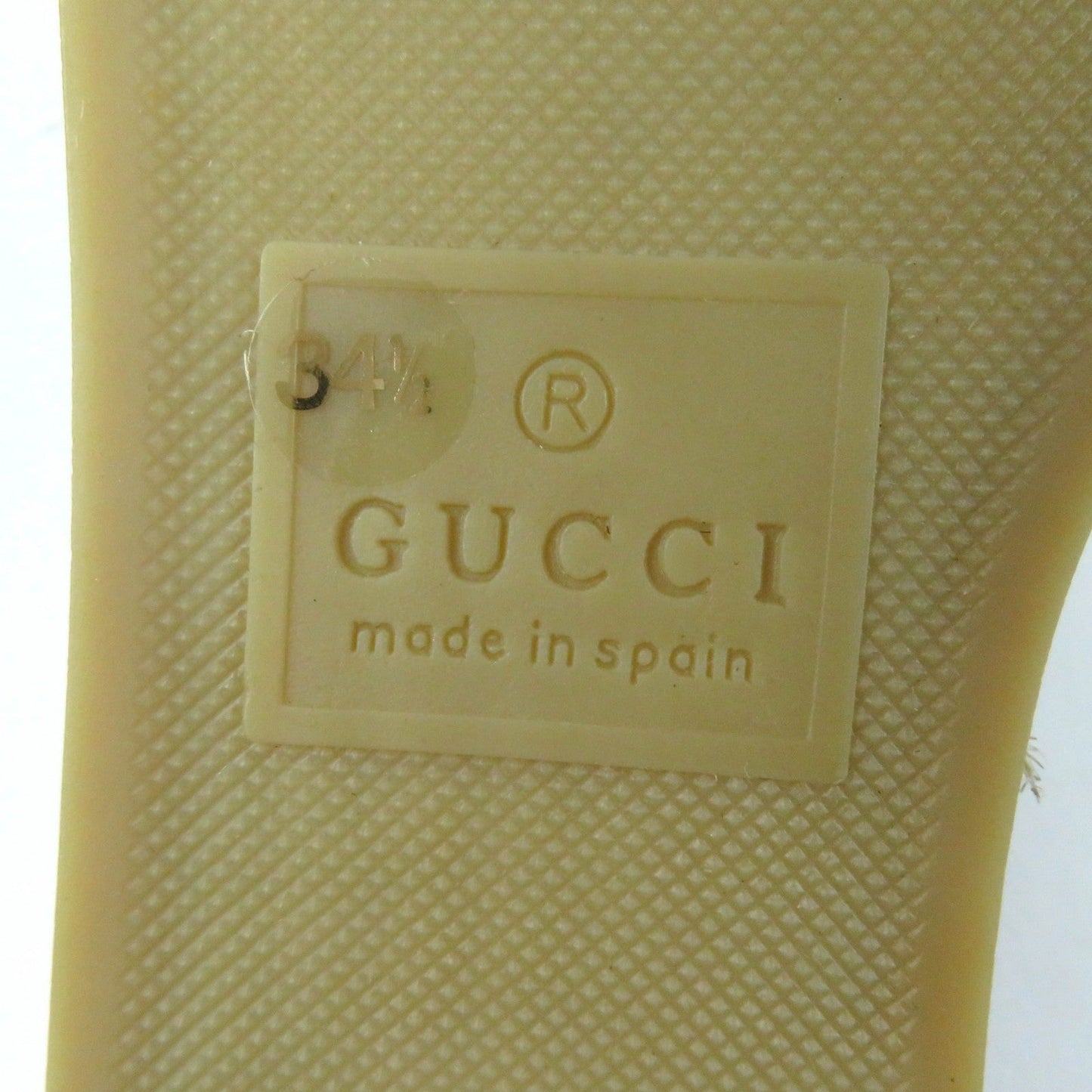 GUCCI Sandals 573028 leather black 34.5