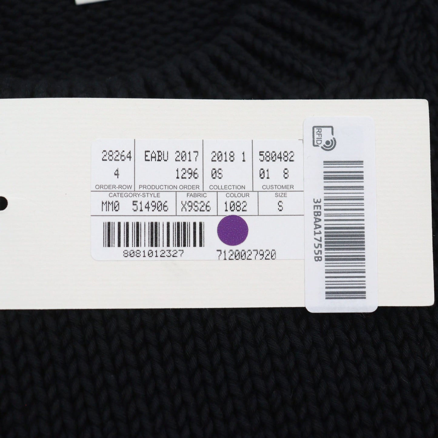GUCCI knit 514906 cotton Dark Navy Red S