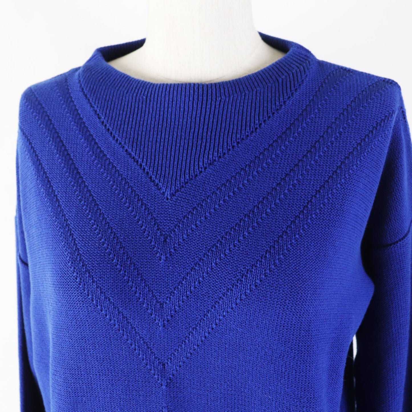 HERMES knit cotton blue 34