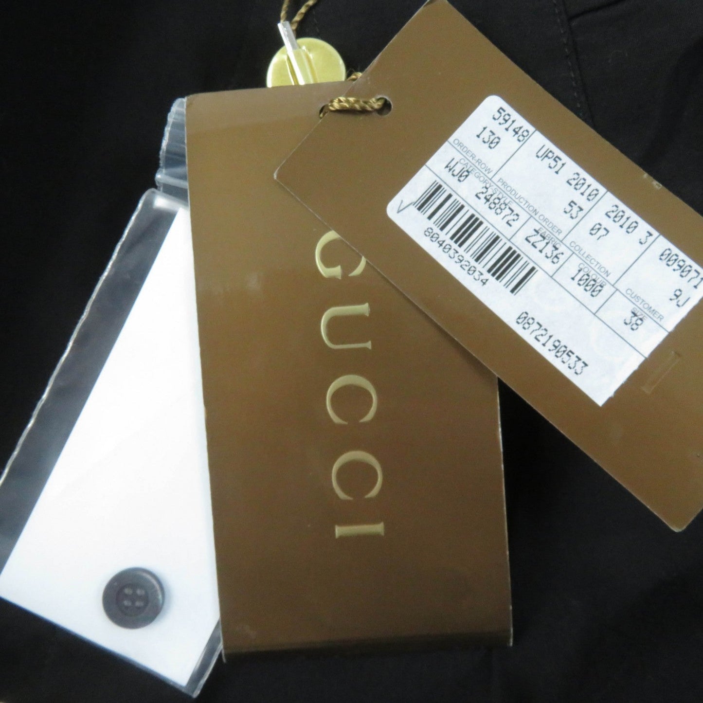 GUCCI Long sleeve shirt 248872 cotton black 38