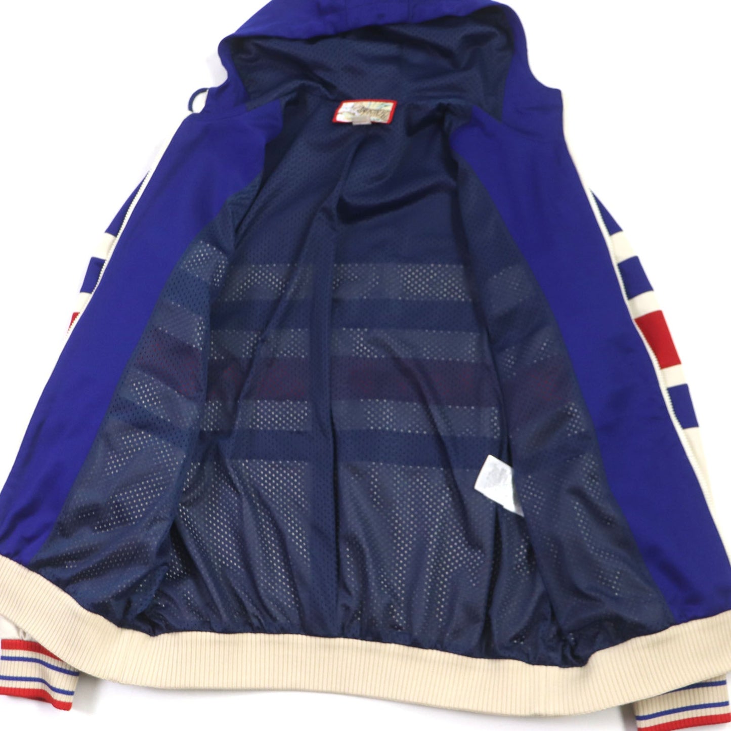GUCCI Track jacket 683516 polyester blue beige red TIGER XS