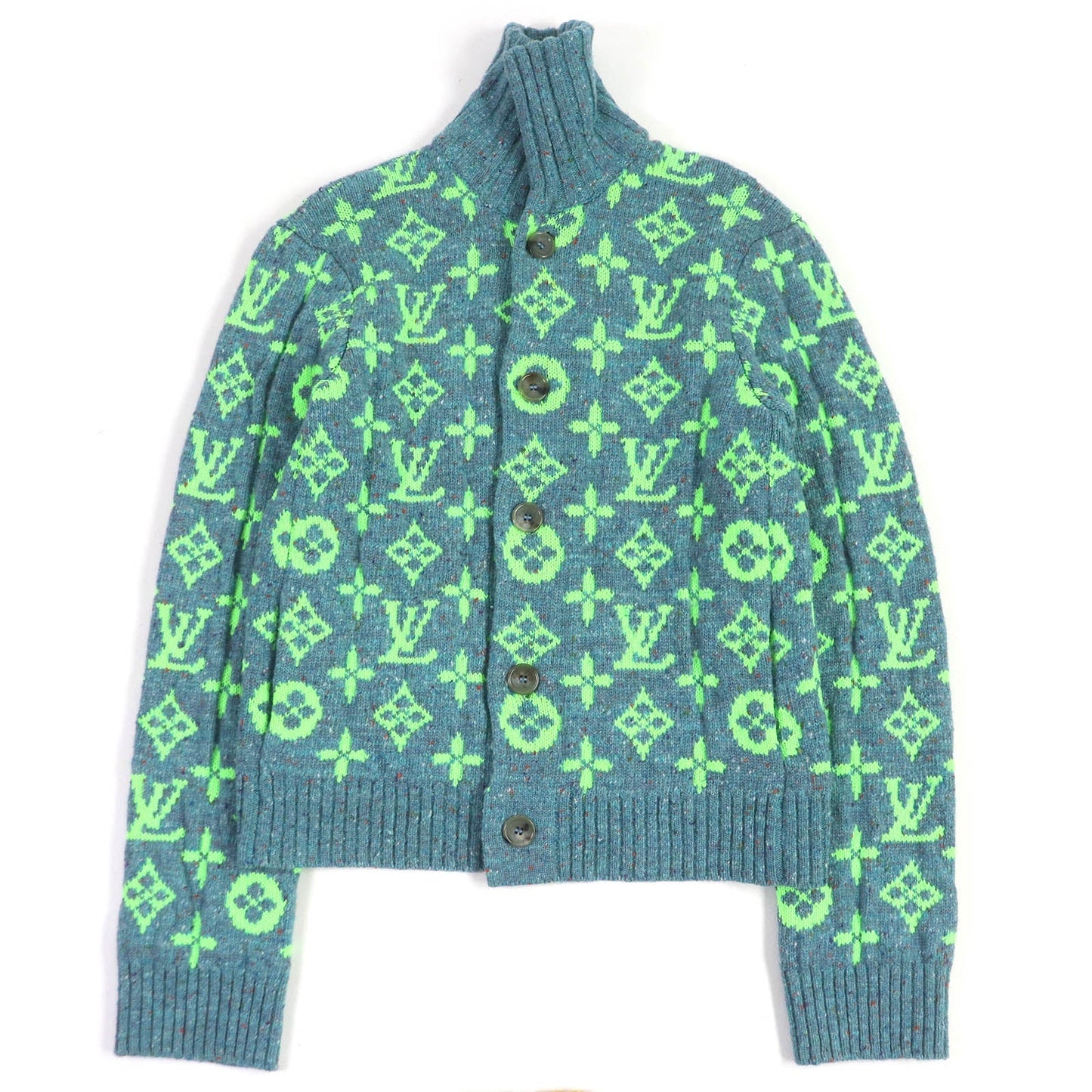 LOUIS VUITTON cardigan HMN83W wool Blue type S