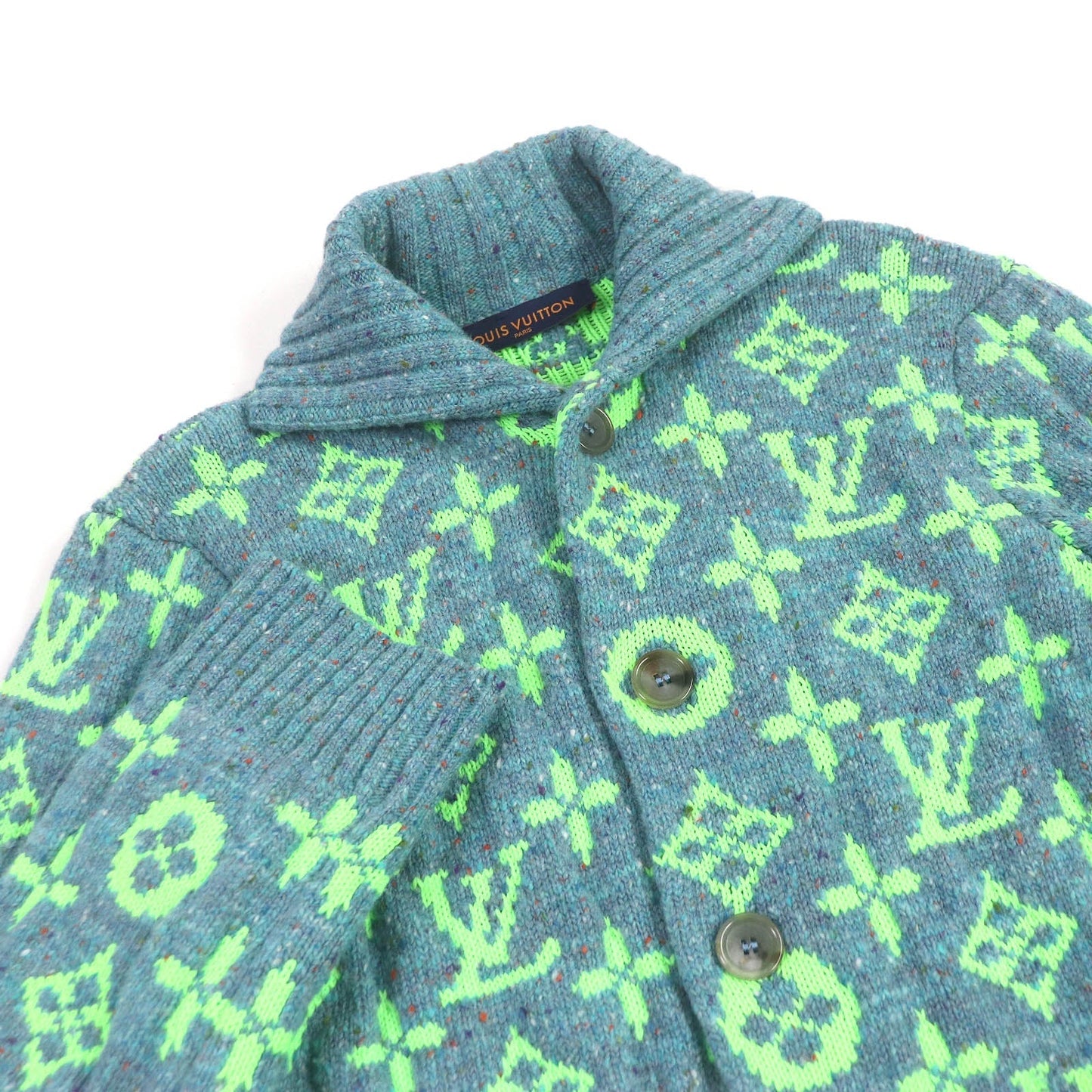 LOUIS VUITTON cardigan HMN83W wool Blue type S