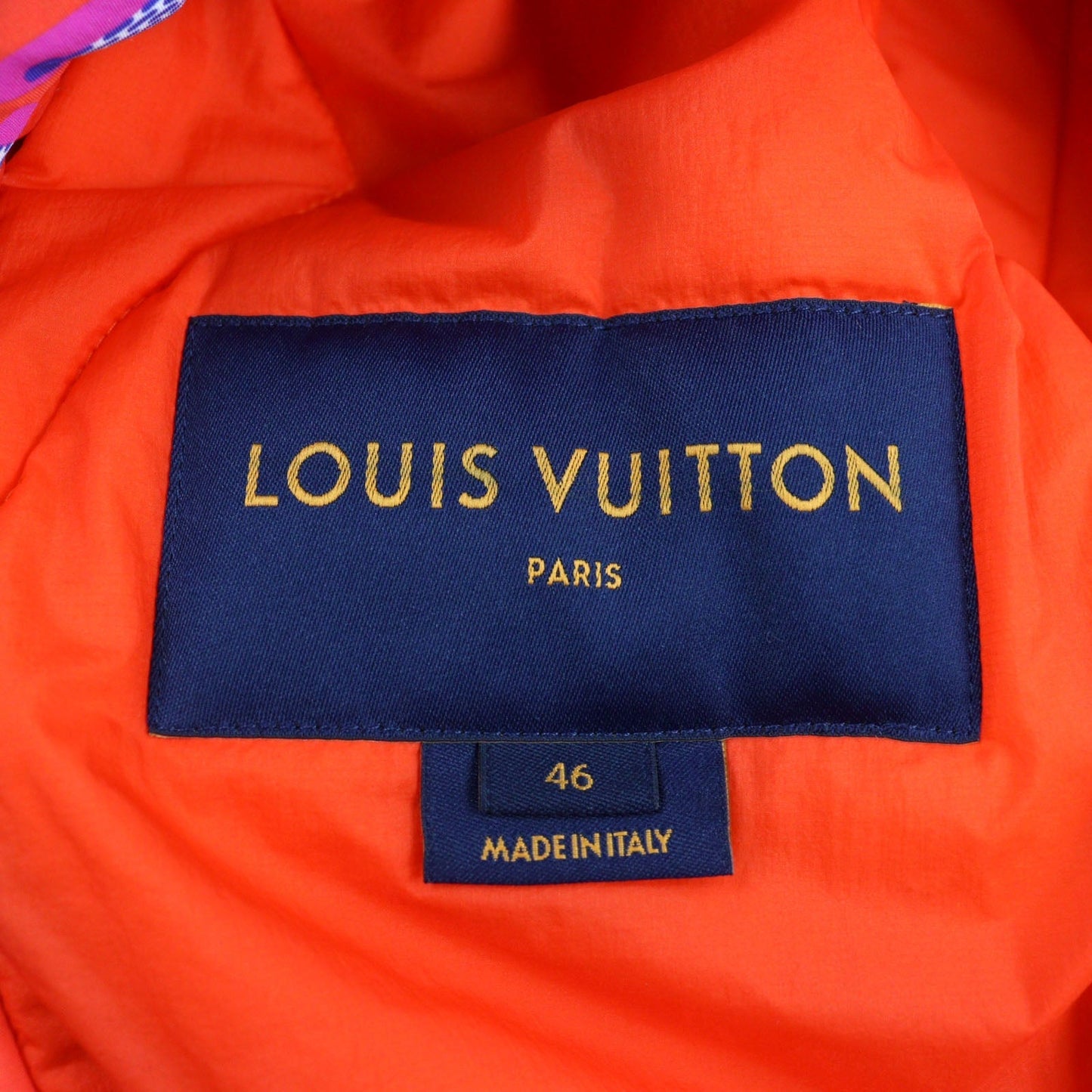 LOUIS VUITTON Bomber jacket HNB73E Nylon Orange type 46