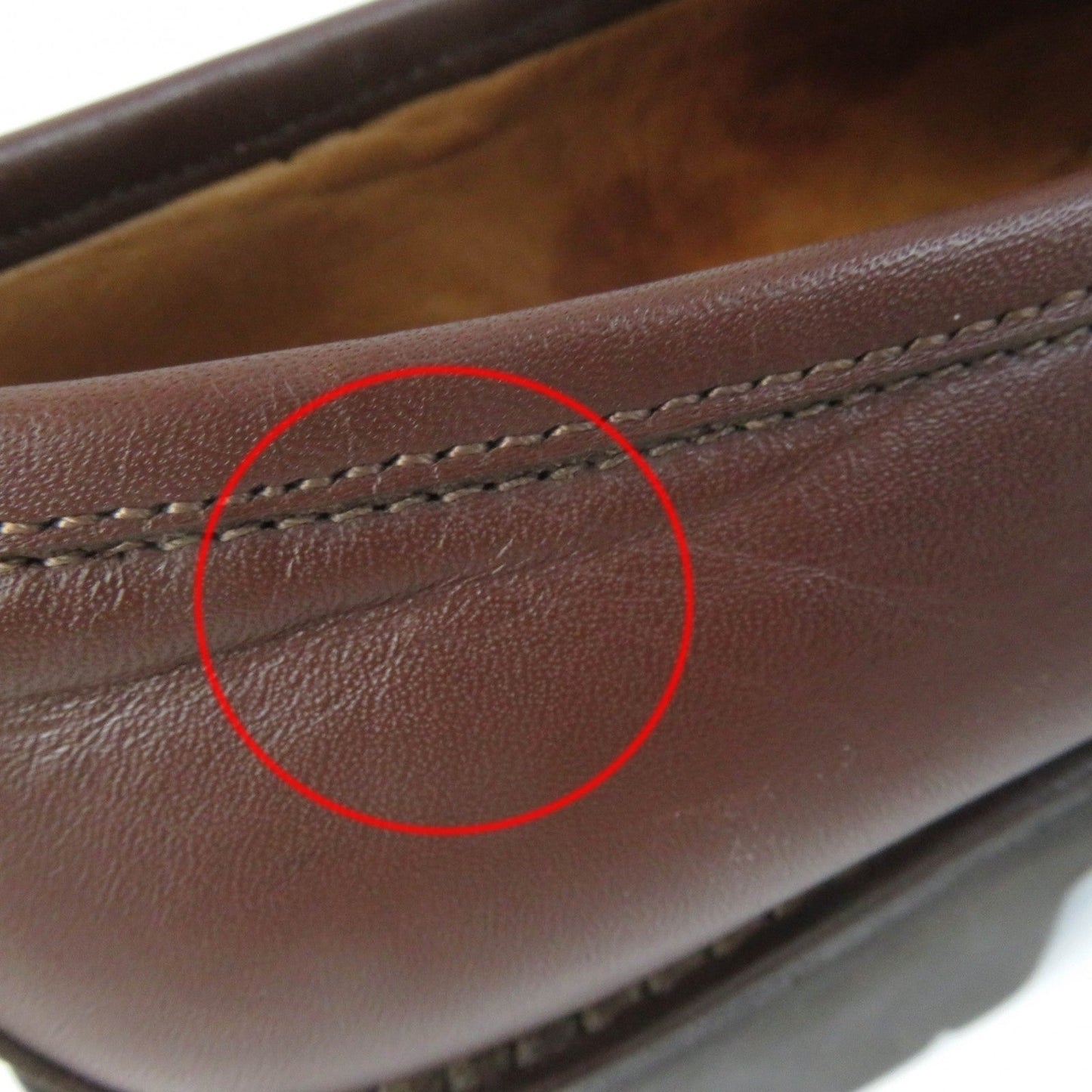 GUCCI loafers 101 6105/4 leather Brown 6.5