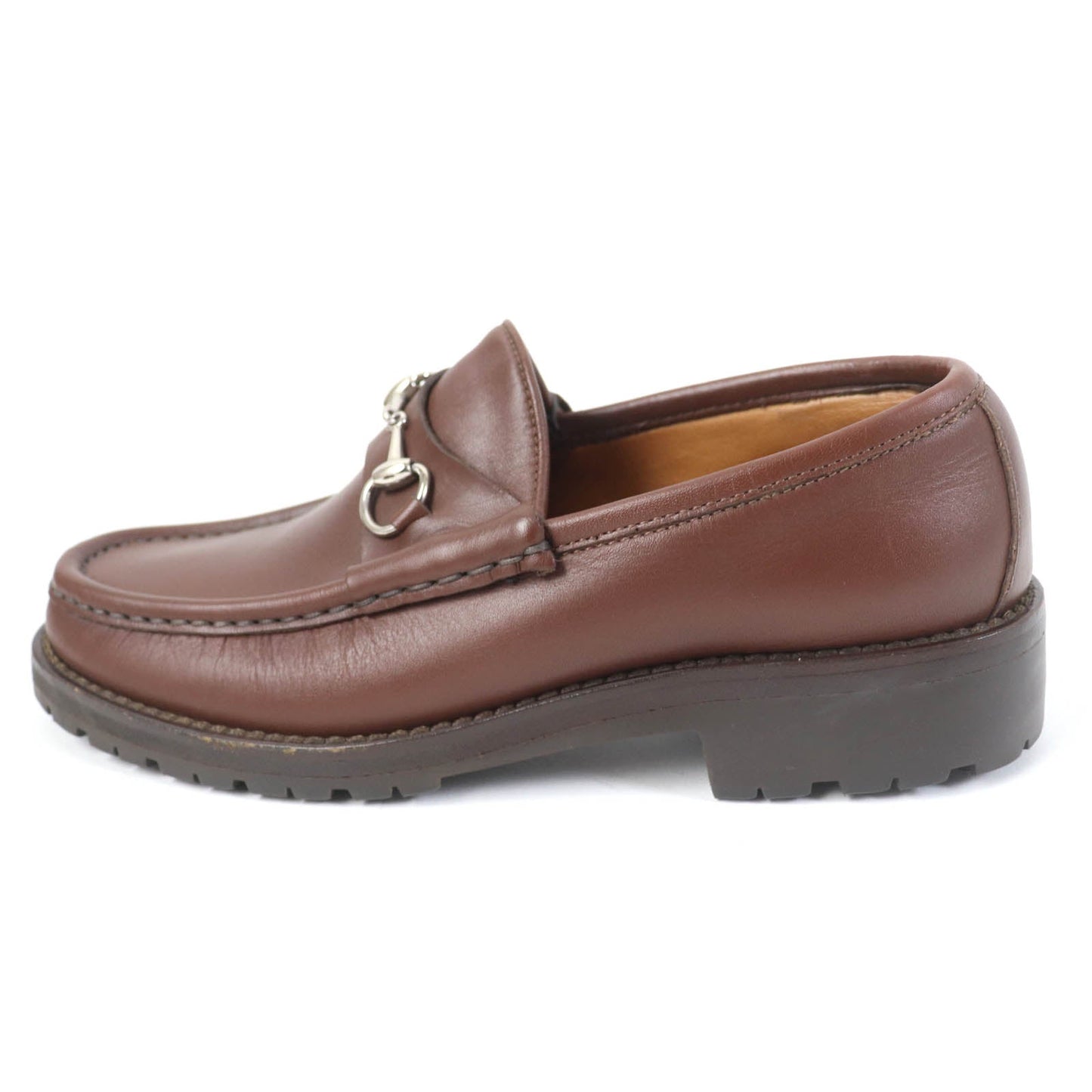 GUCCI loafers 101 6105/4 leather Brown 6.5