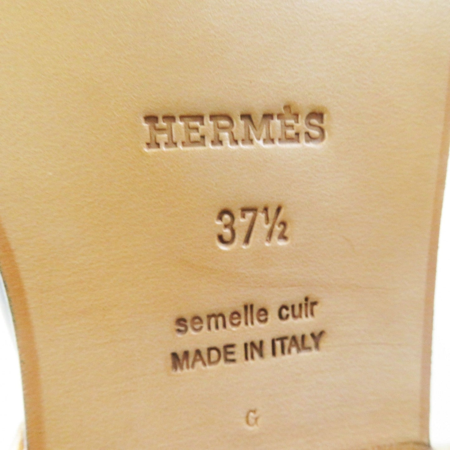 HERMES Knee-high boots leather black 37.5