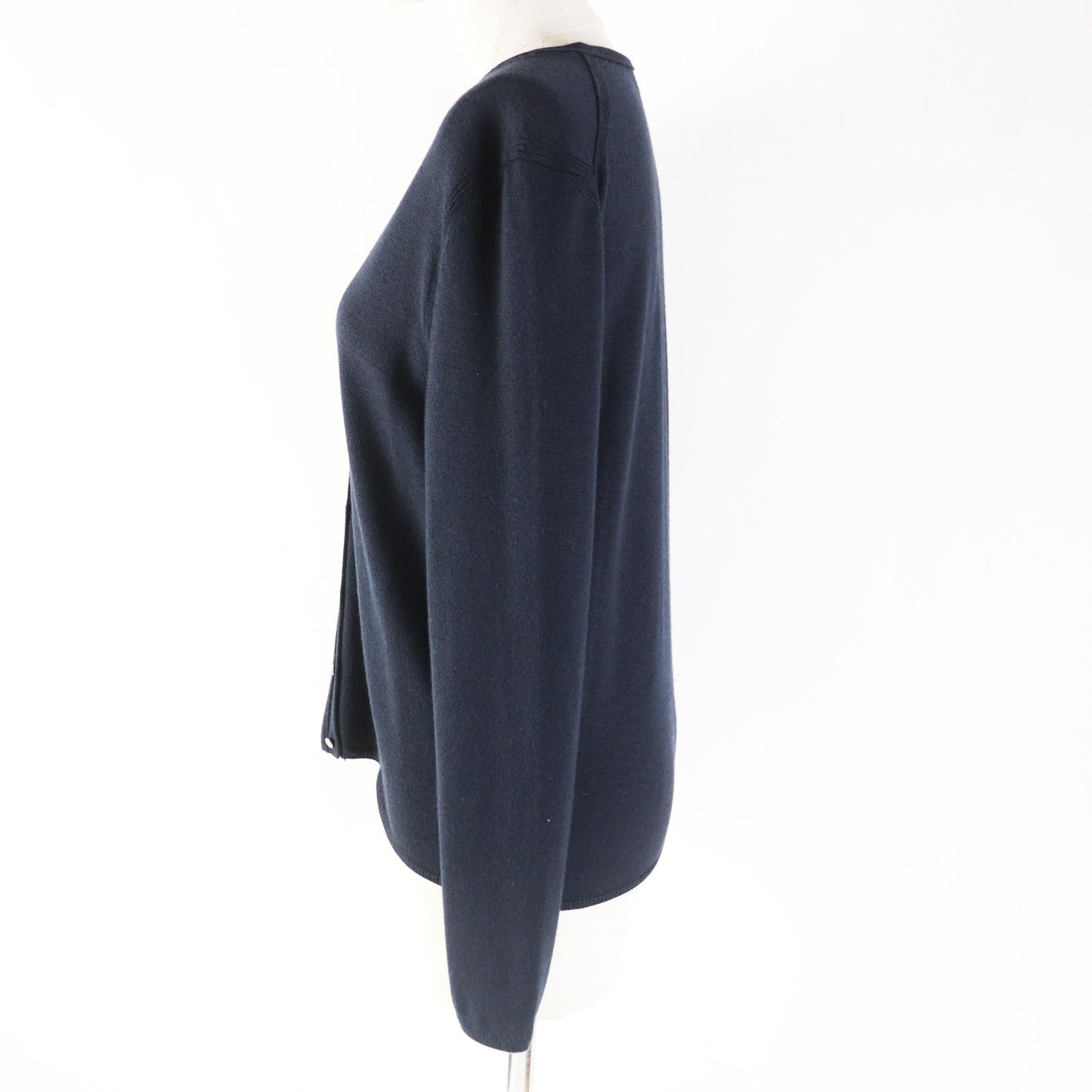 HERMES cardigan cashmere Dark navy 36