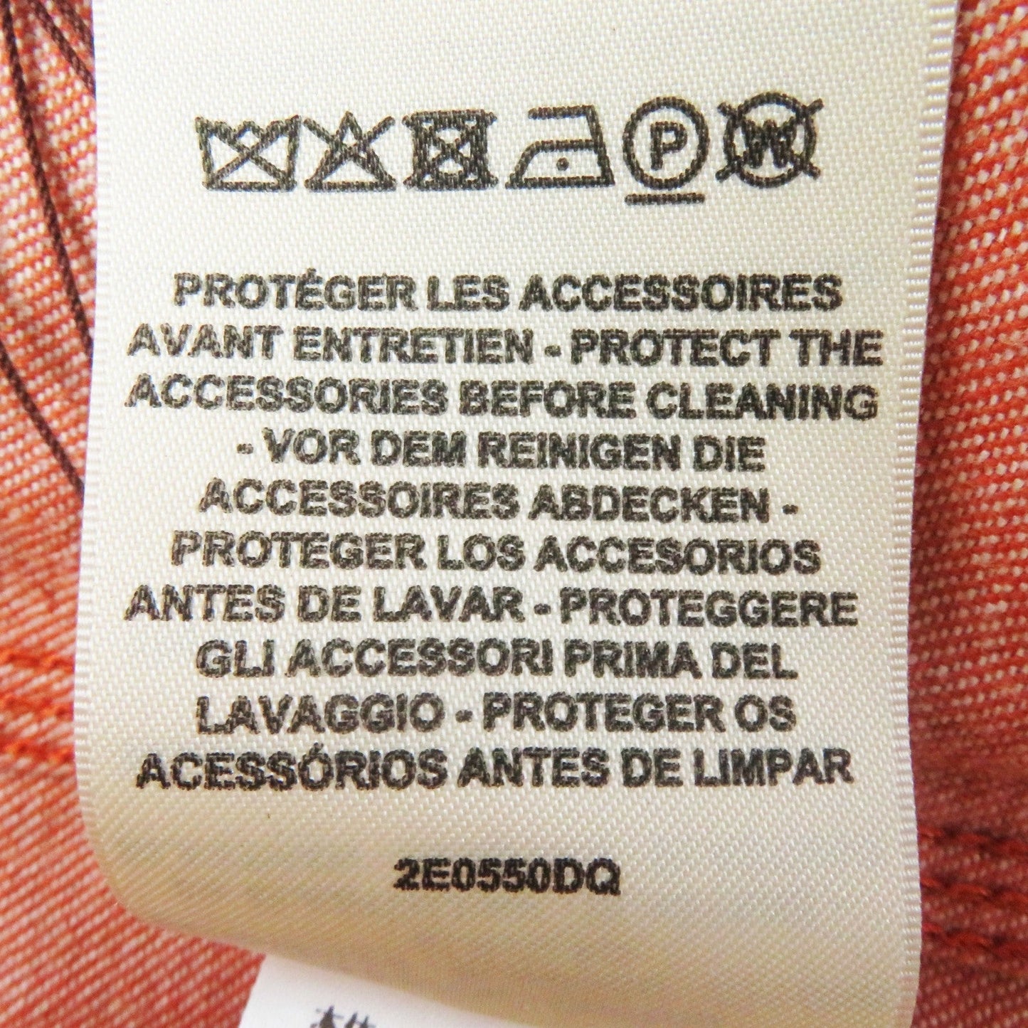 HERMES one piece 2E0550DQ cotton Orange 38