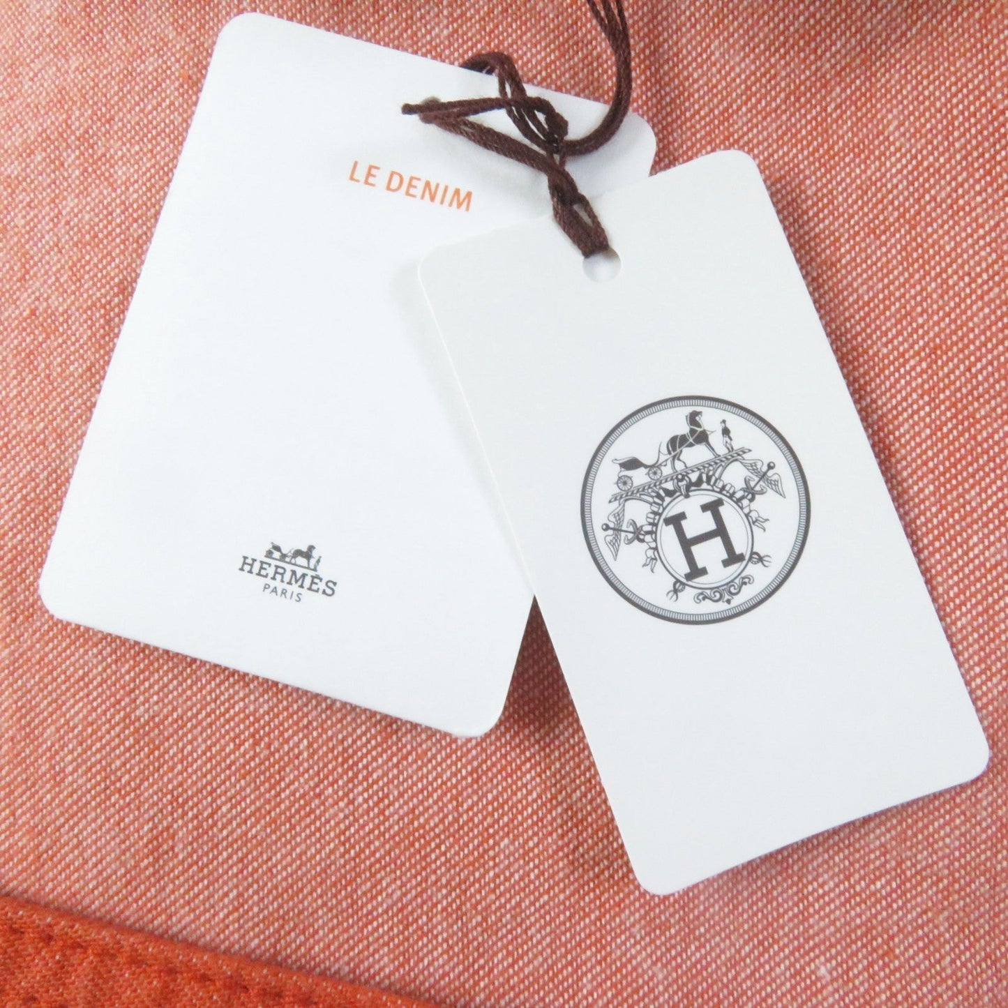 HERMES one piece 2E0550DQ cotton Orange 38