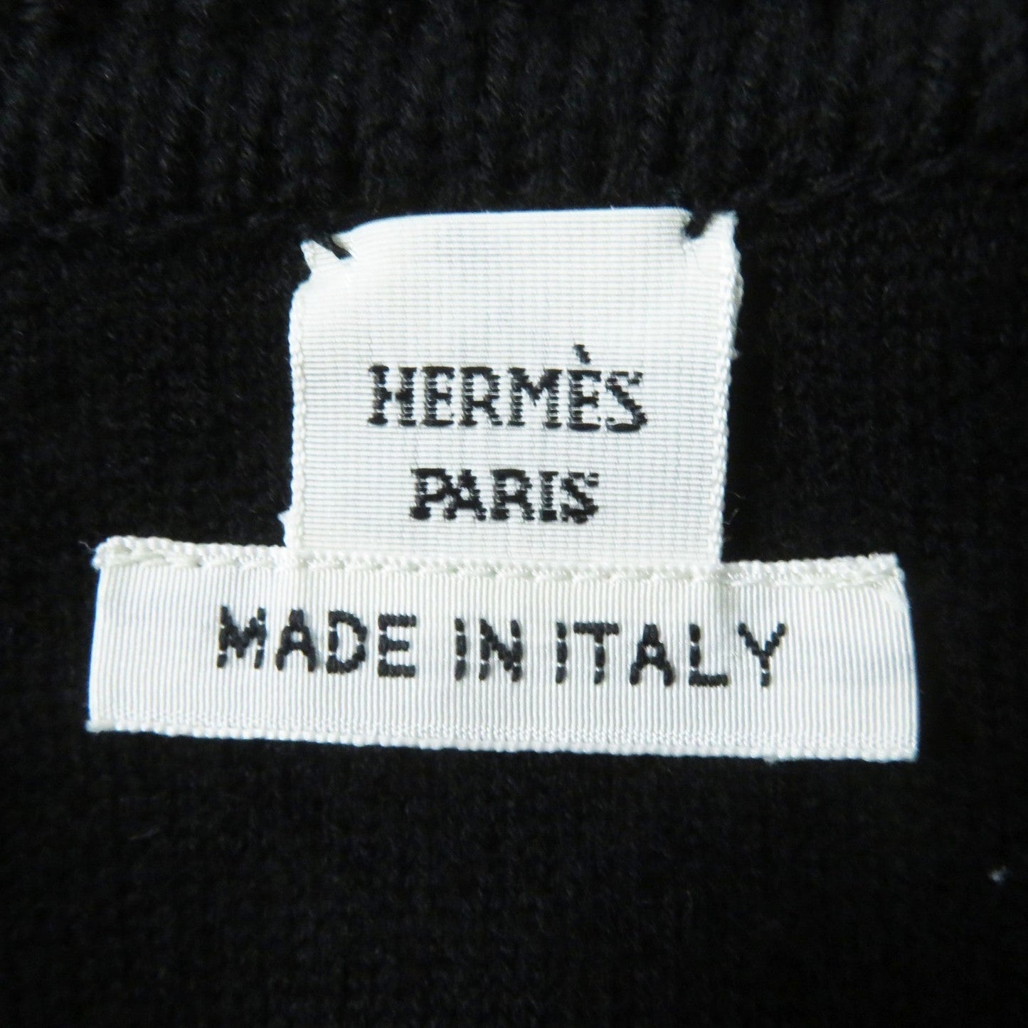 HERMES Blouson 3H2204D2 wool Black Grey/Black 34