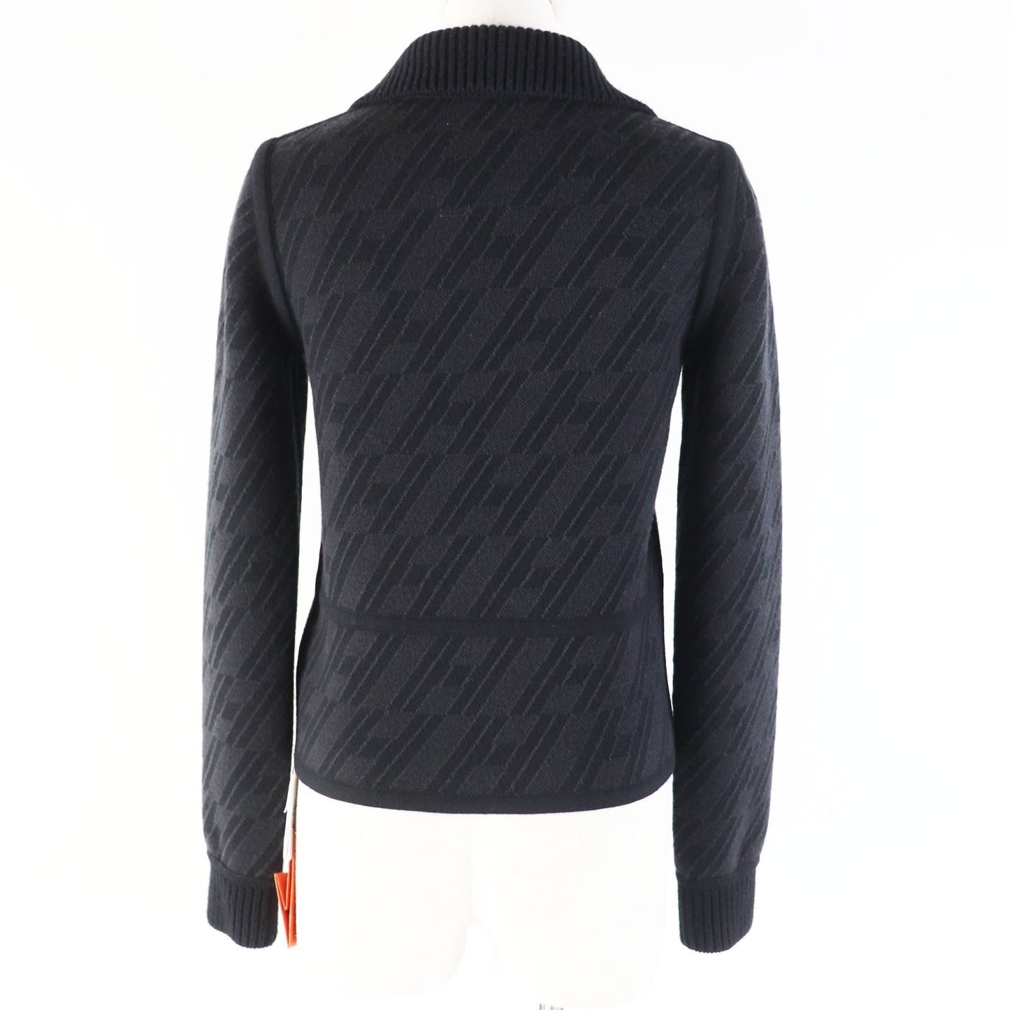 HERMES Blouson 3H2204D2 wool Black Grey/Black 34