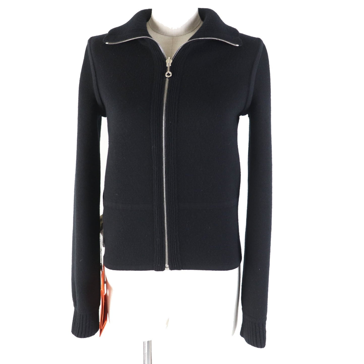 HERMES Blouson 3H2204D2 wool Black Grey/Black 34
