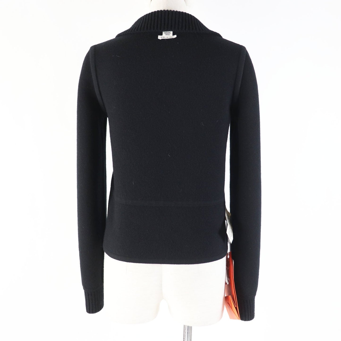 HERMES Blouson 3H2204D2 wool Black Grey/Black 34