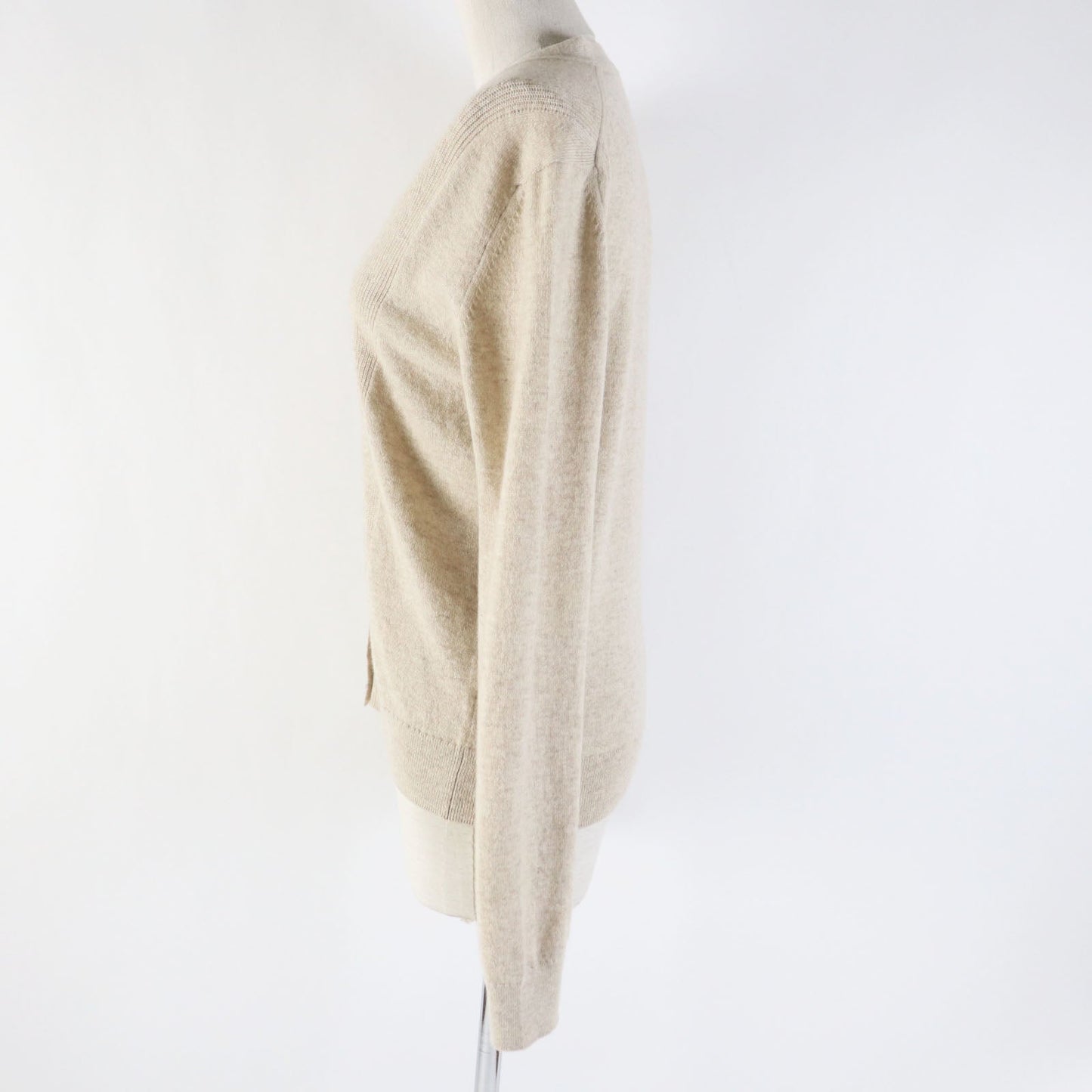 HERMES cardigan 4E2701D1 cashmere beige 38