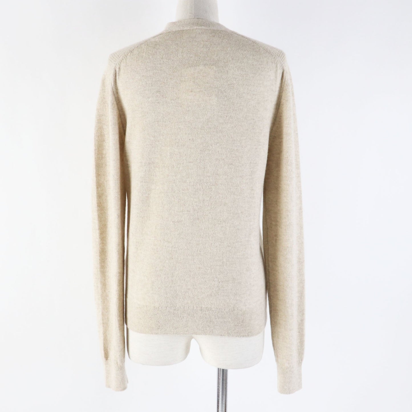HERMES cardigan 4E2701D1 cashmere beige 38