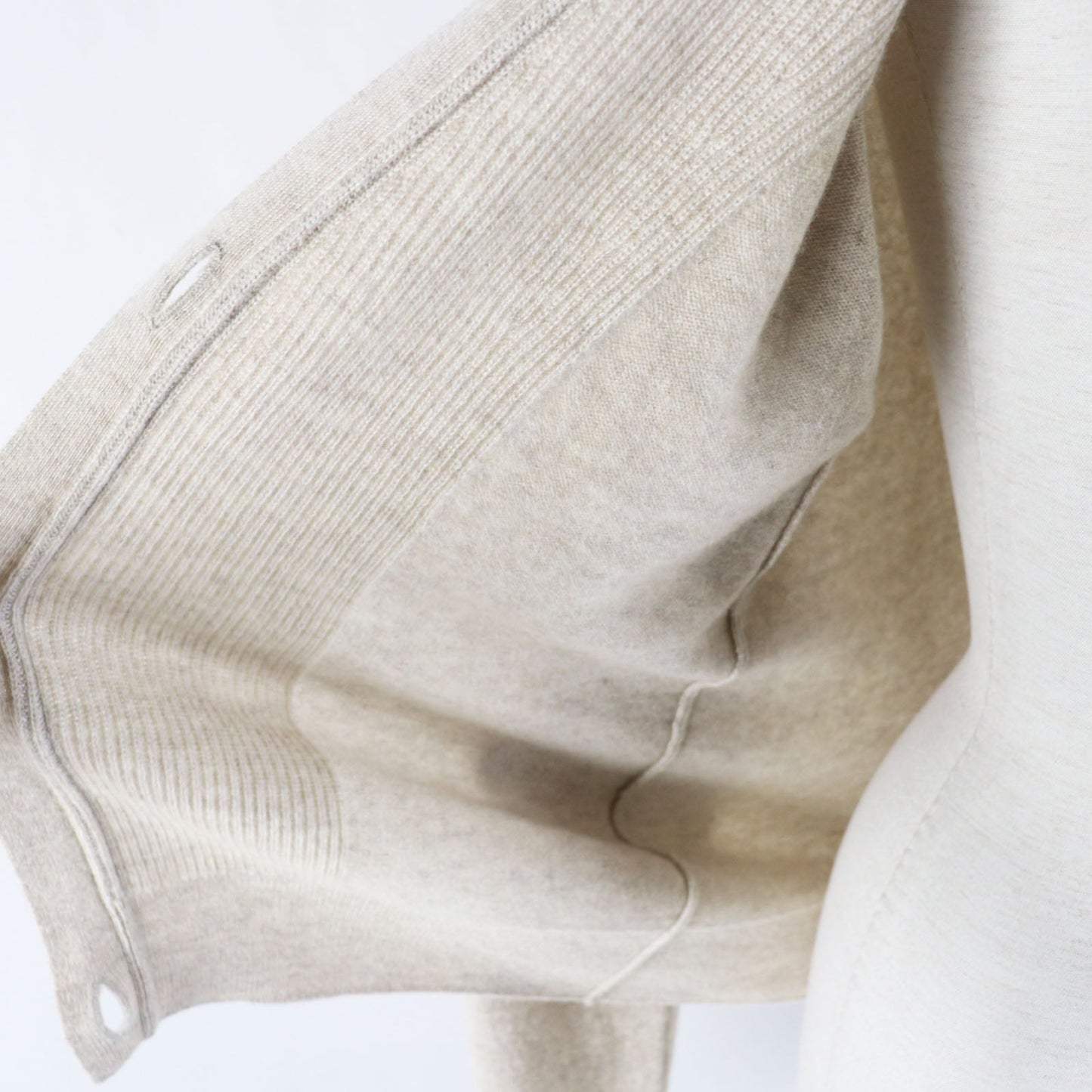 HERMES cardigan 4E2701D1 cashmere beige 38