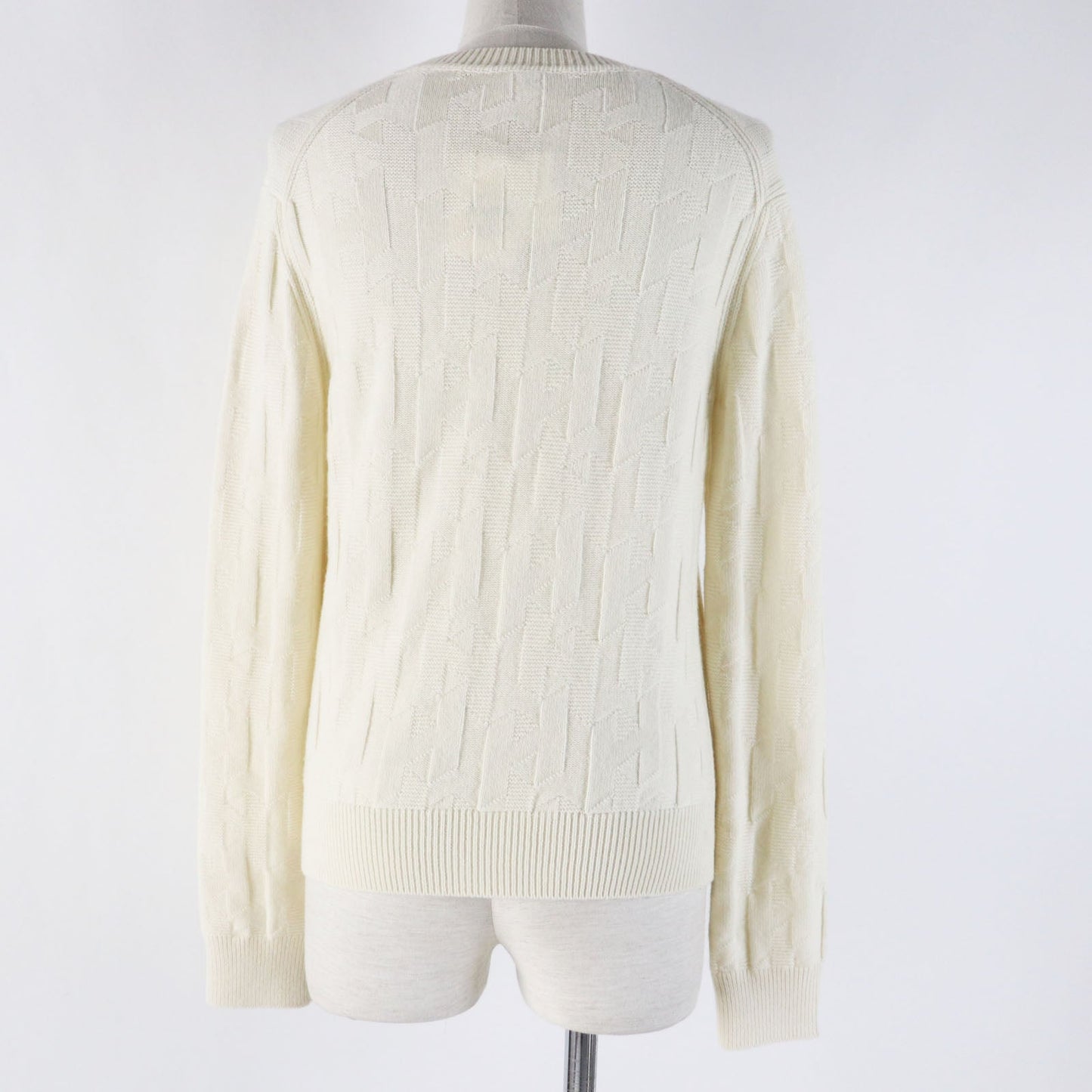 HERMES knit 4E2610D3 wool Ivory 38