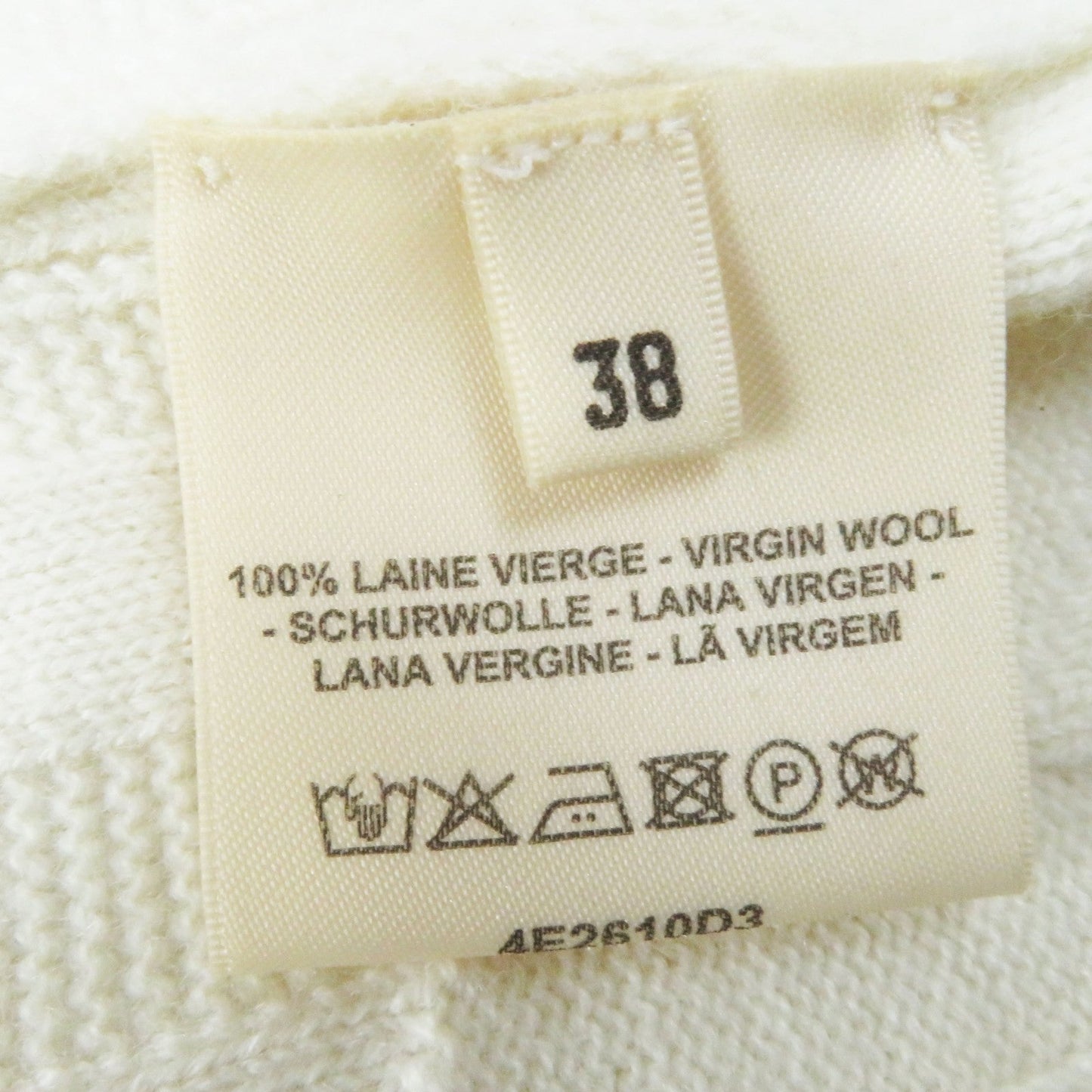 HERMES knit 4E2610D3 wool Ivory 38