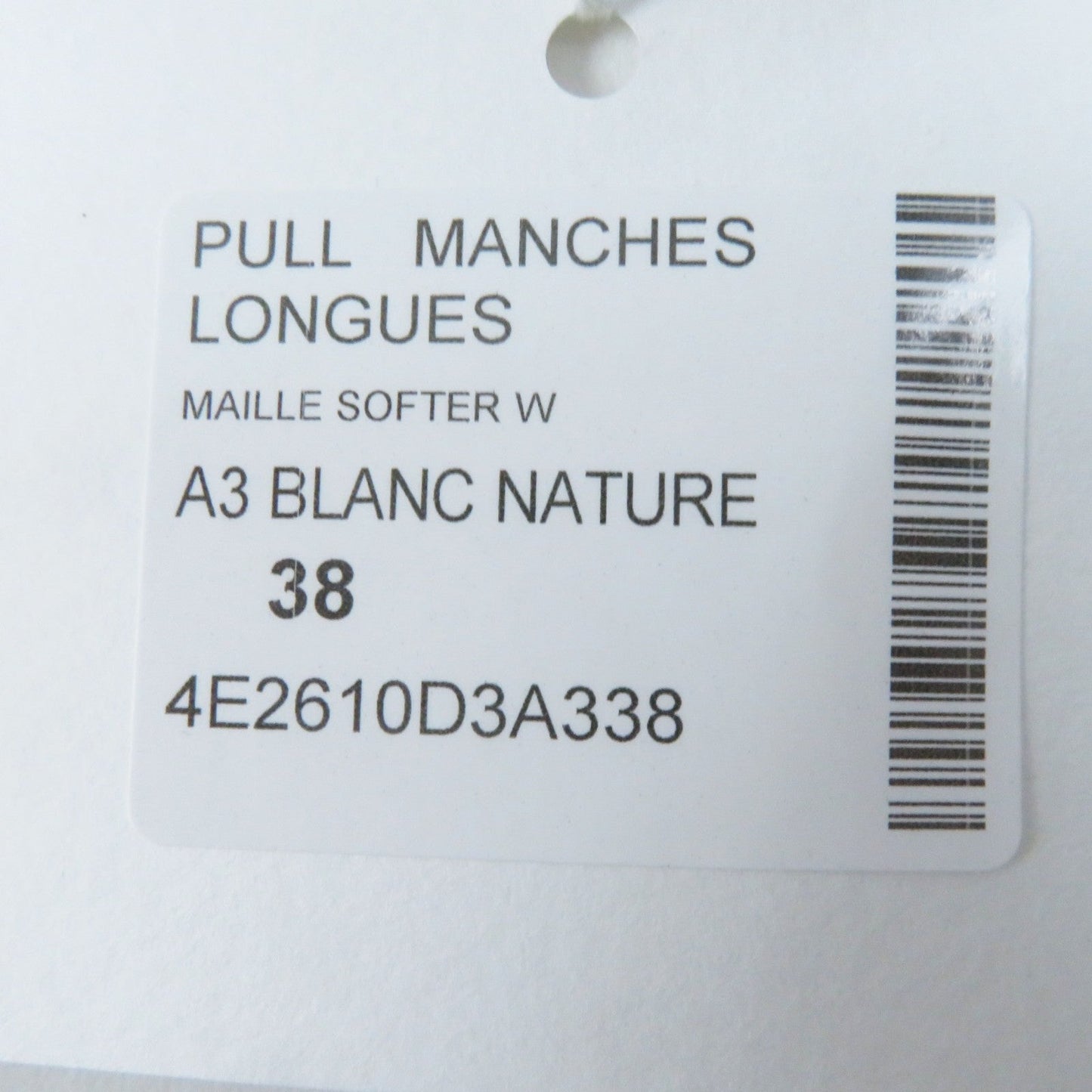 HERMES knit 4E2610D3 wool Ivory 38