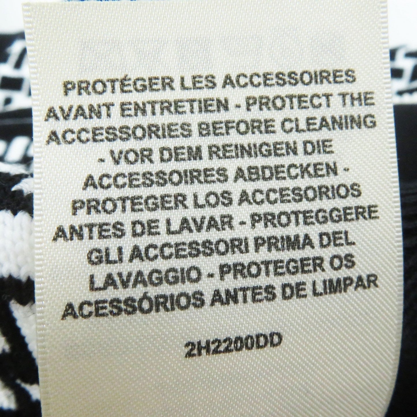 HERMES Blouson 2H2200DD wool Black White cartouche 34