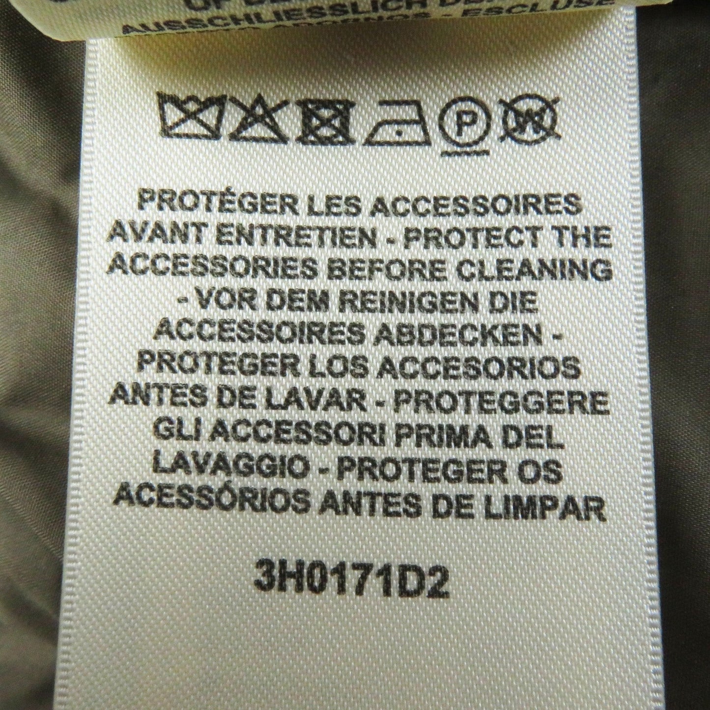 HERMES Down jacket 3H0171D2 polyester White Brown type 34