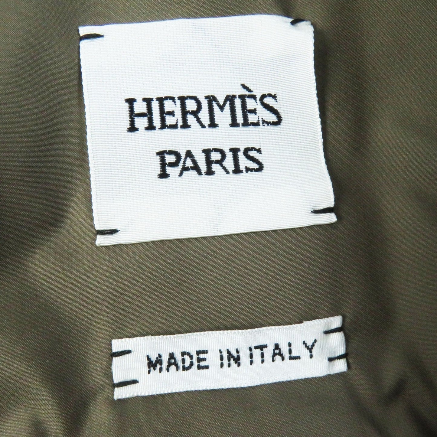 HERMES Down jacket 3H0171D2 polyester White Brown type 34