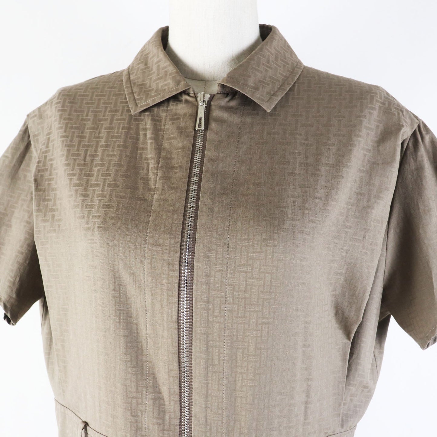 HERMES one piece 3H0544DH cotton Brown type 40