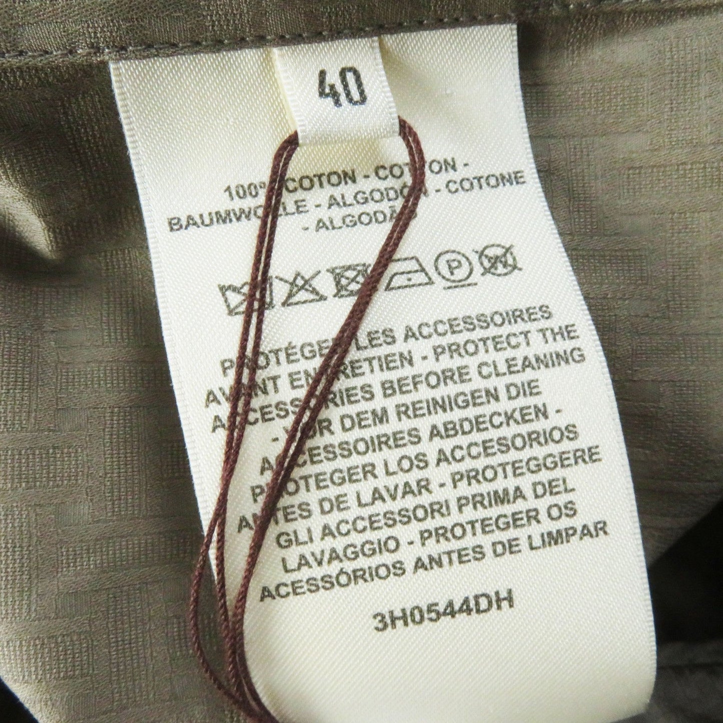 HERMES one piece 3H0544DH cotton Brown type 40