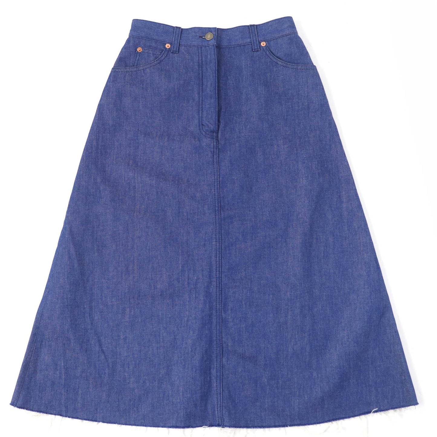 GUCCI Long skirt 665859 cotton Indigo 40