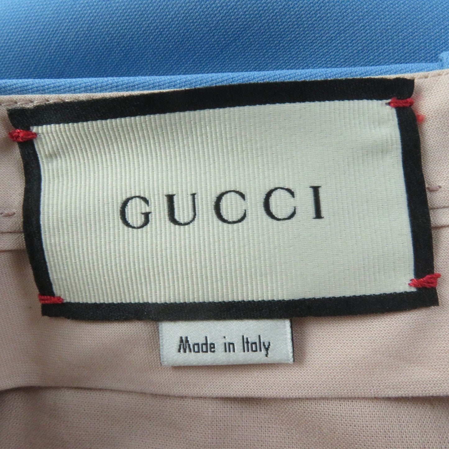 GUCCI Pants 632964 silk Light blue 38