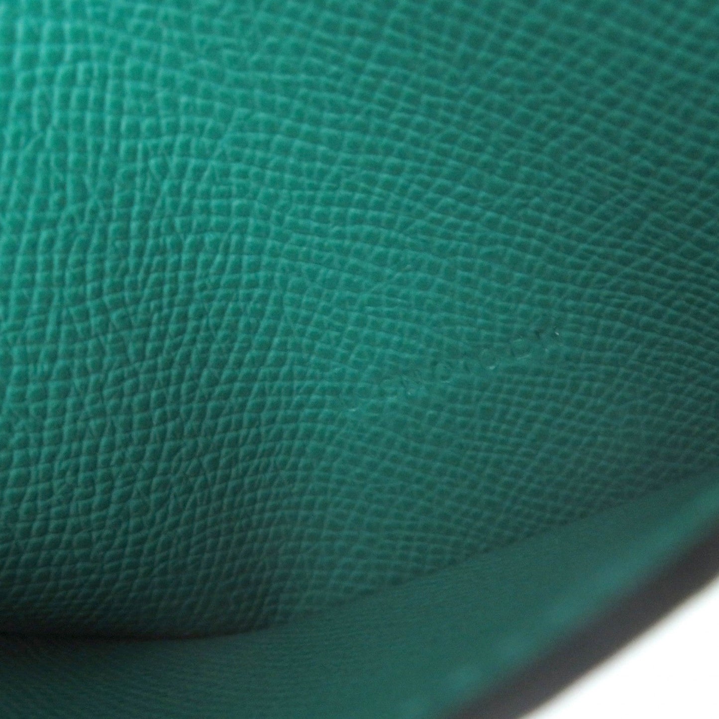 HERMES Long Wallet Purse Epsom Celeste Veil Jade Beansufla