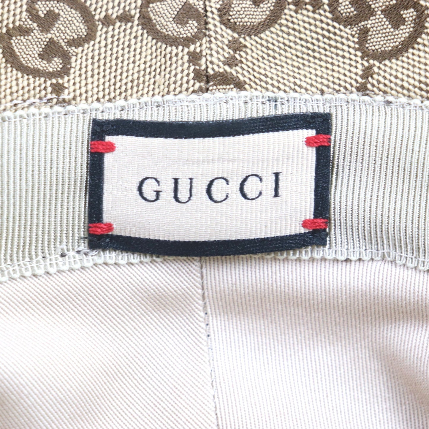 GUCCI hat 576587 cotton light brown GG Canvas Fedora Hat M