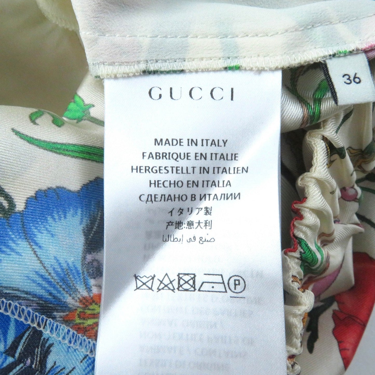 GUCCI Wide pants 517265 silk Multi 36