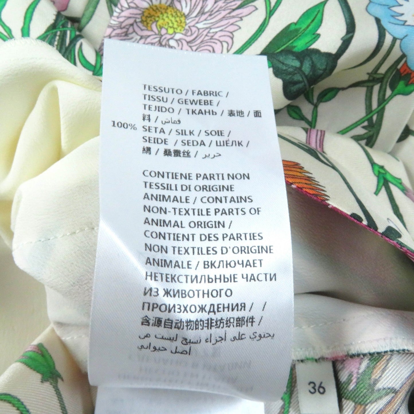 GUCCI Wide pants 517265 silk Multi 36