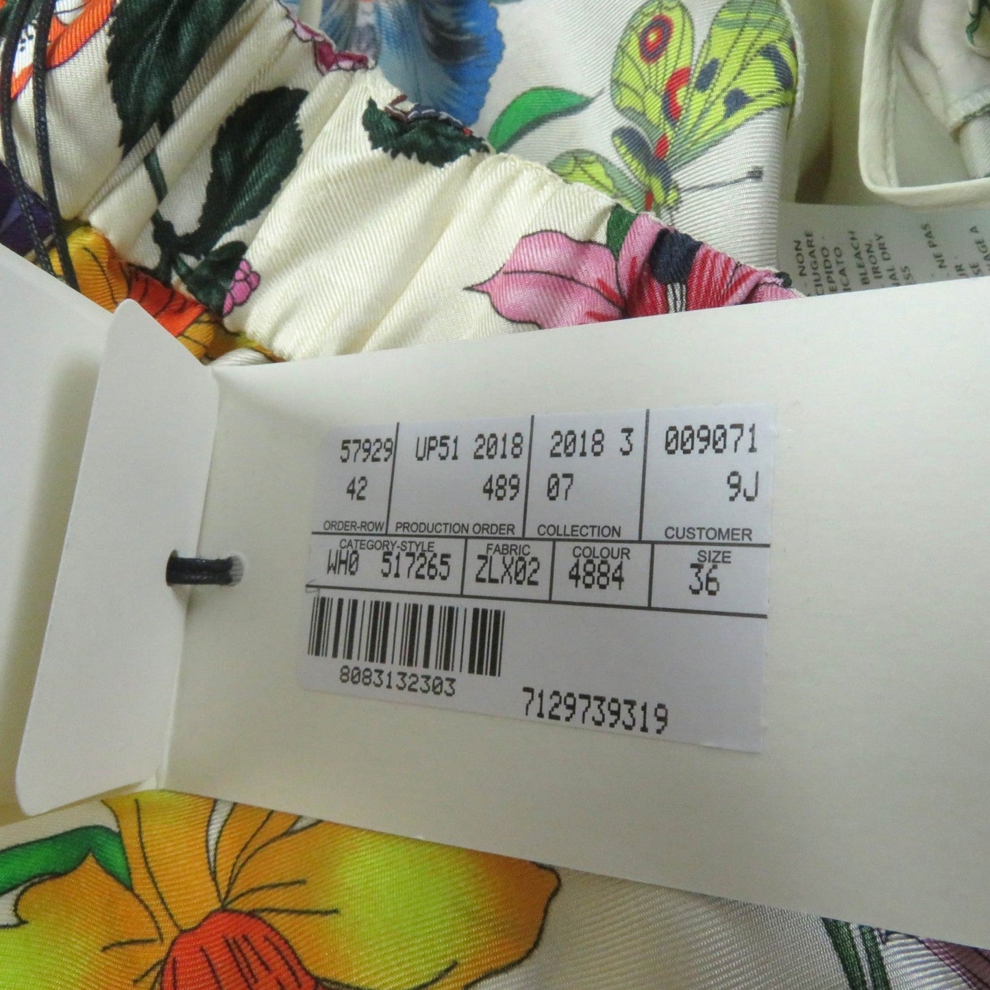 GUCCI Wide pants 517265 silk Multi 36