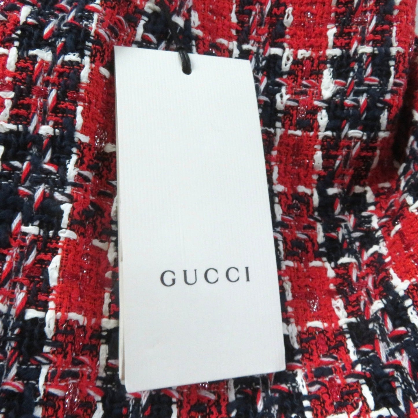 GUCCI skirt 516588 Rayon Red navy 38