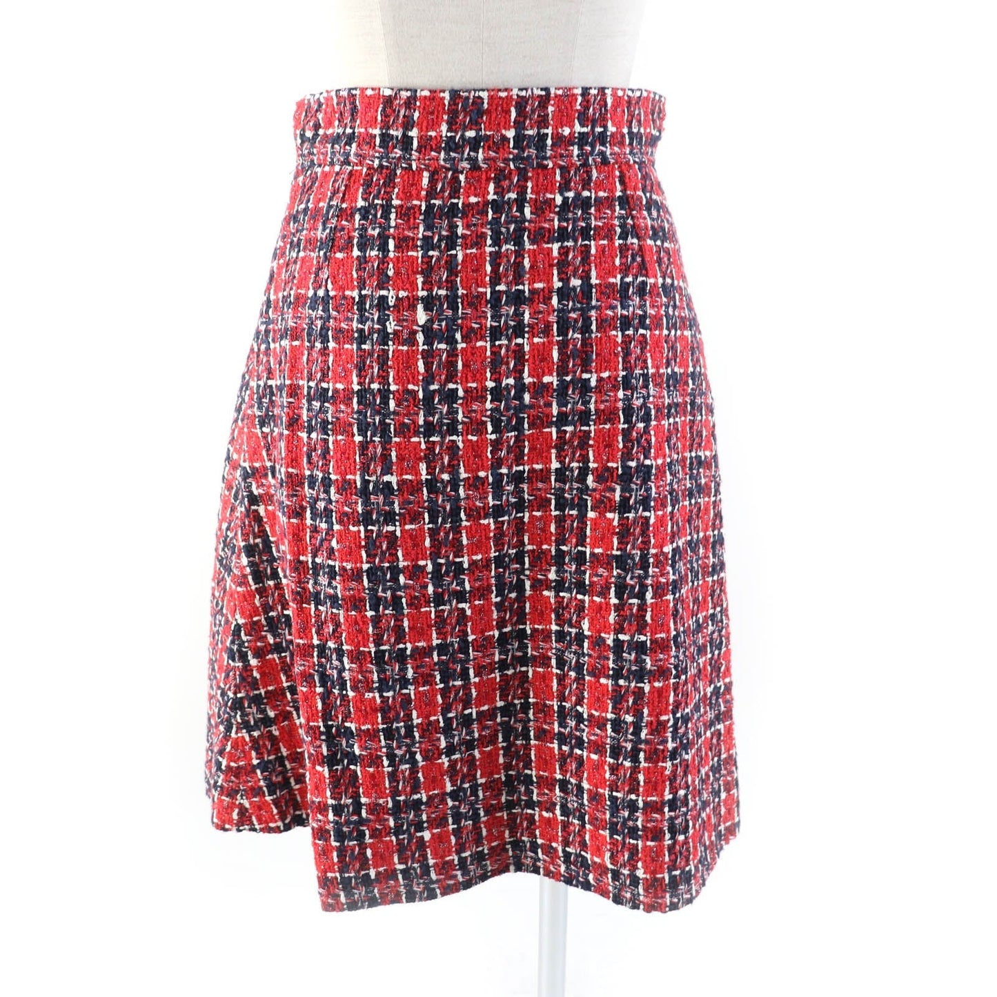 GUCCI skirt 516588 Rayon Red navy 38