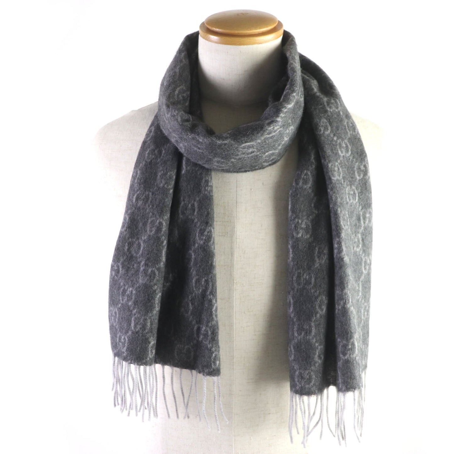 GUCCI Scarf cashmere gray