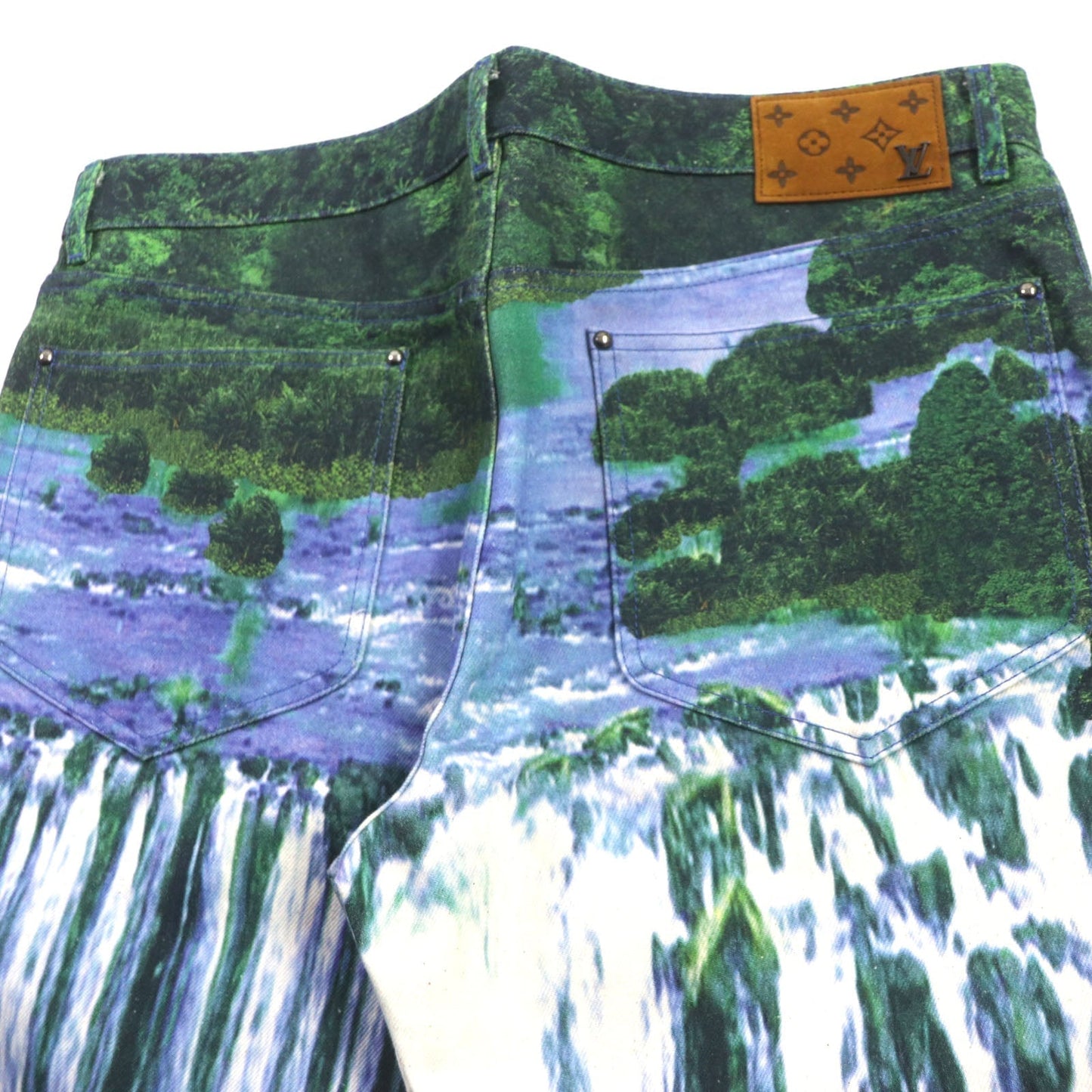 LOUIS VUITTON Denim pants 1A9STJ cotton Multi Amen Break 32