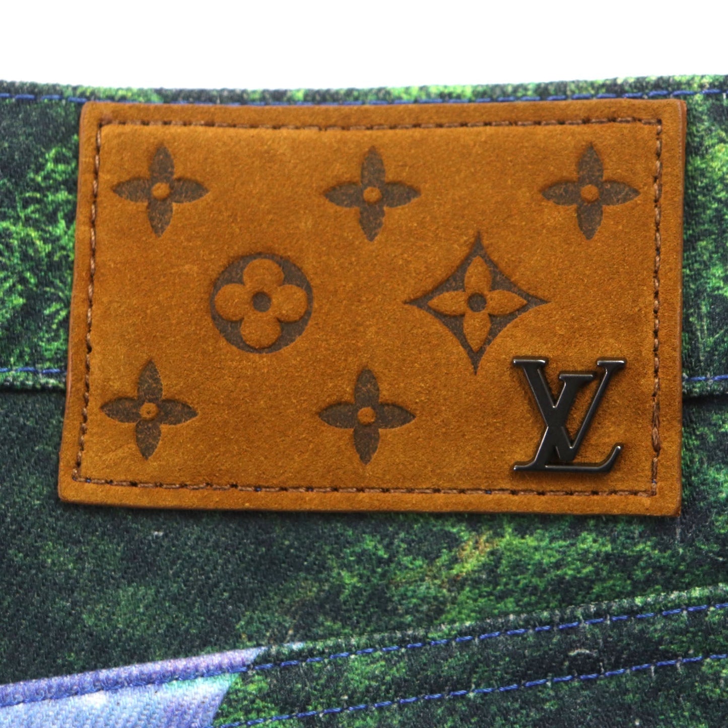 LOUIS VUITTON Denim pants 1A9STJ cotton Multi Amen Break 32