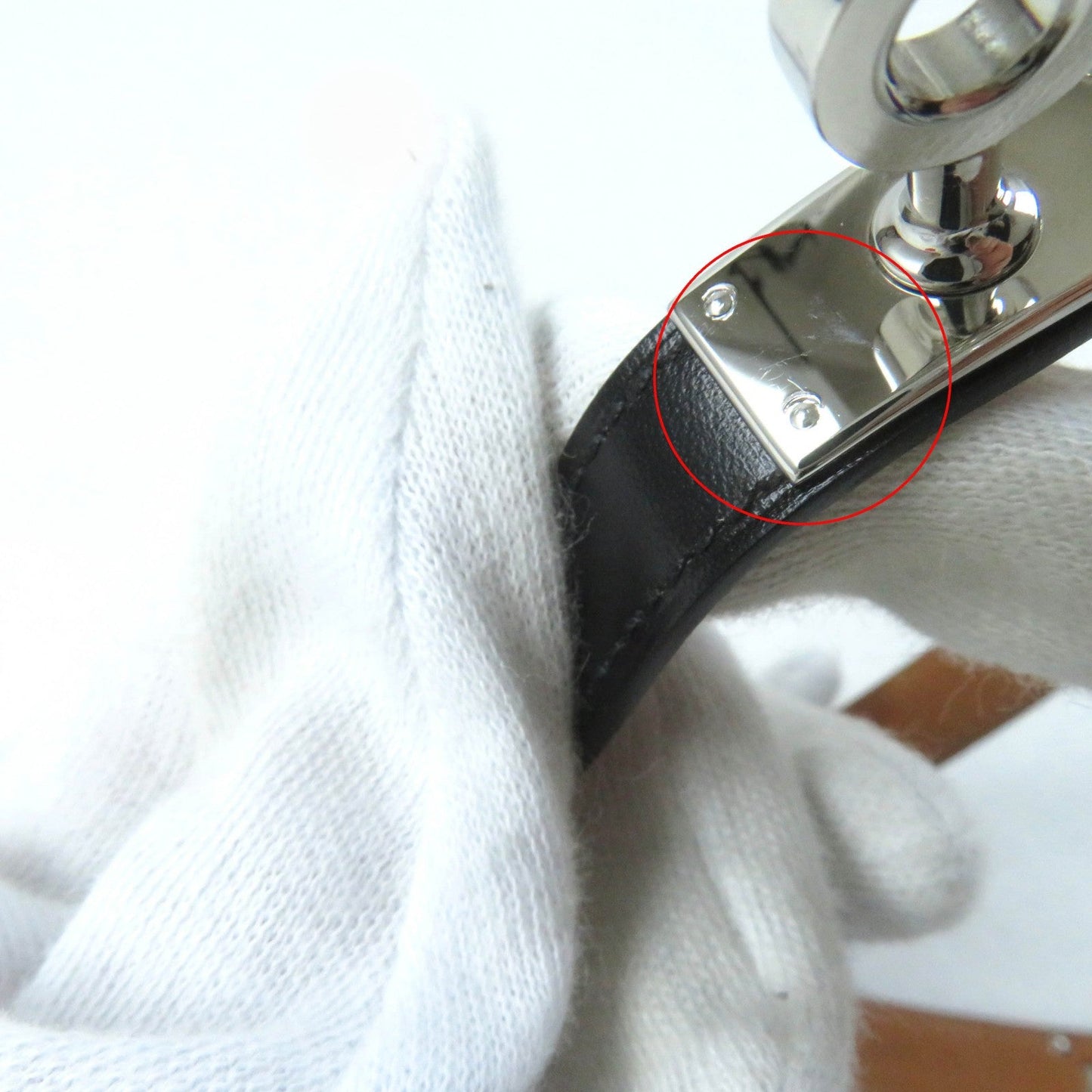 HERMES bracelet Box scarf black Kelly DeBultour