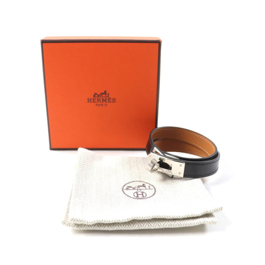HERMES bracelet Box scarf black Kelly DeBultour