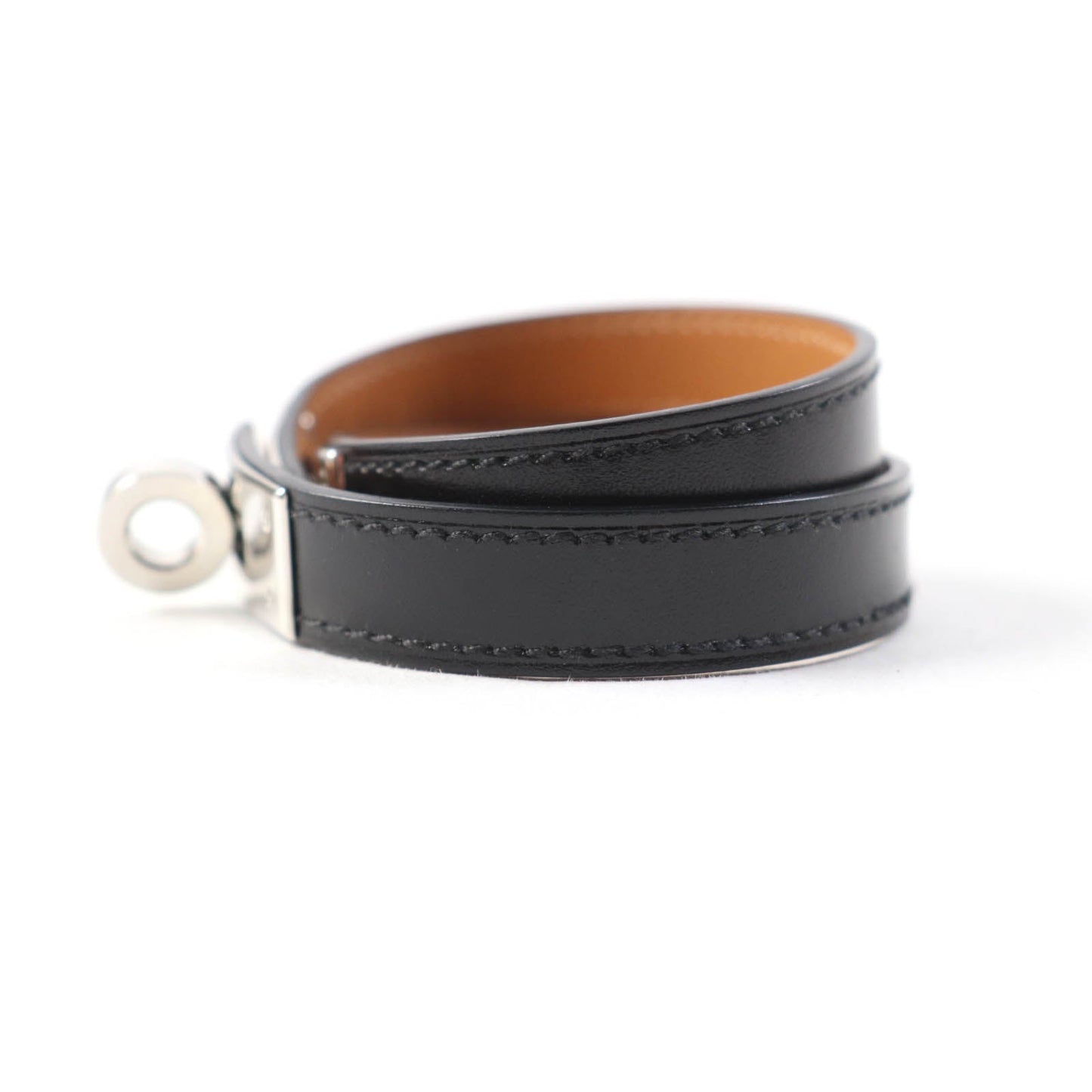 HERMES bracelet Box scarf black Kelly DeBultour