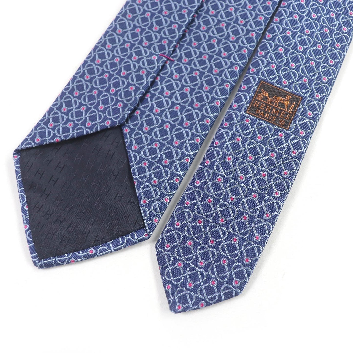 HERMES tie 655889T silk Blue gene