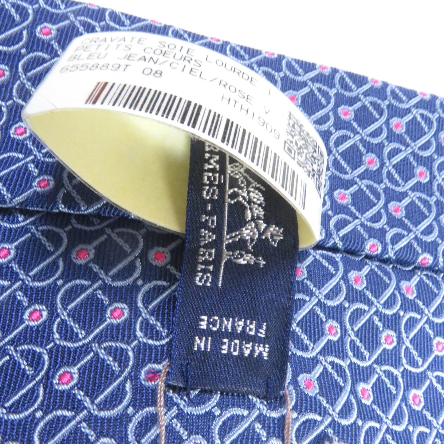 HERMES tie 655889T silk Blue gene