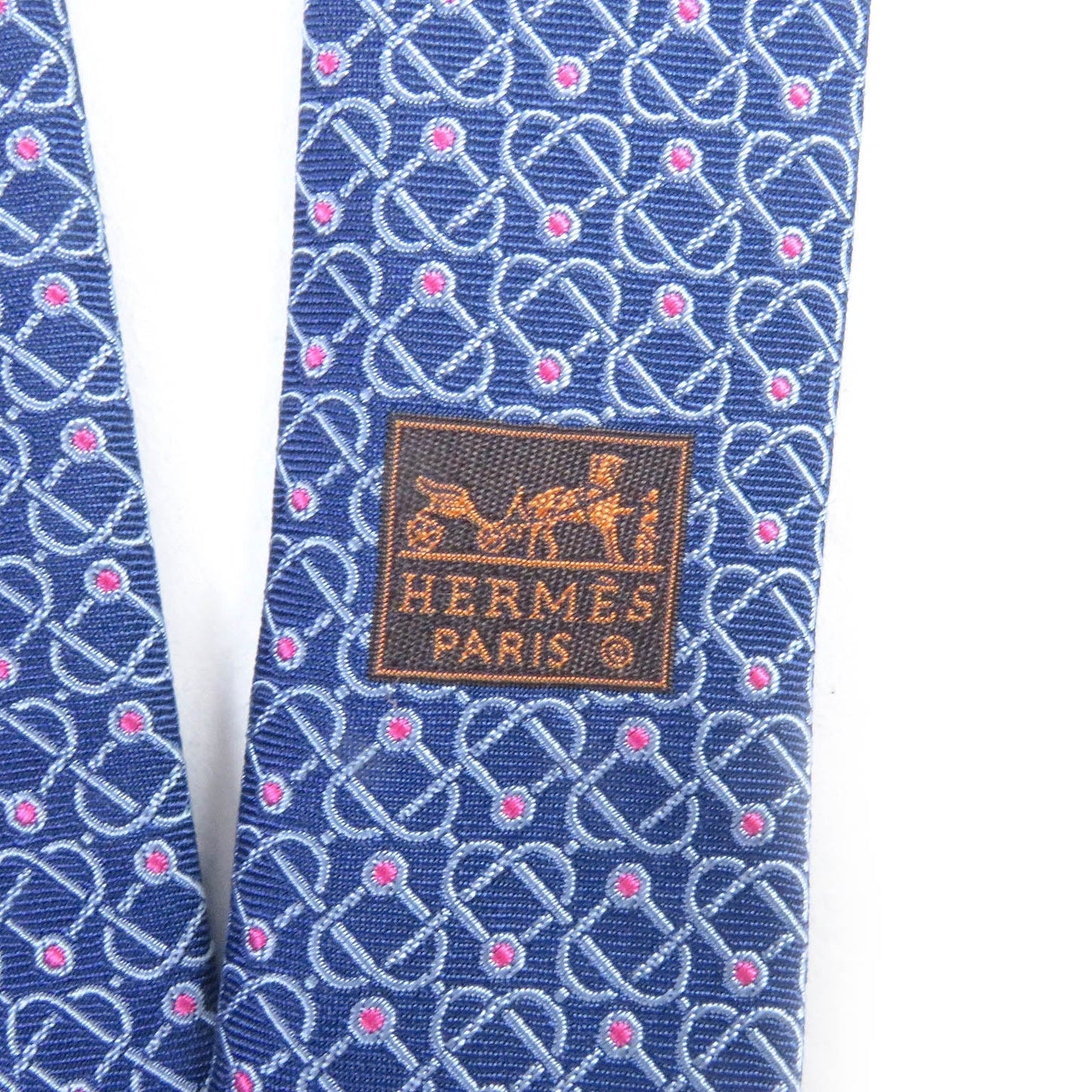 HERMES tie 655889T silk Blue gene