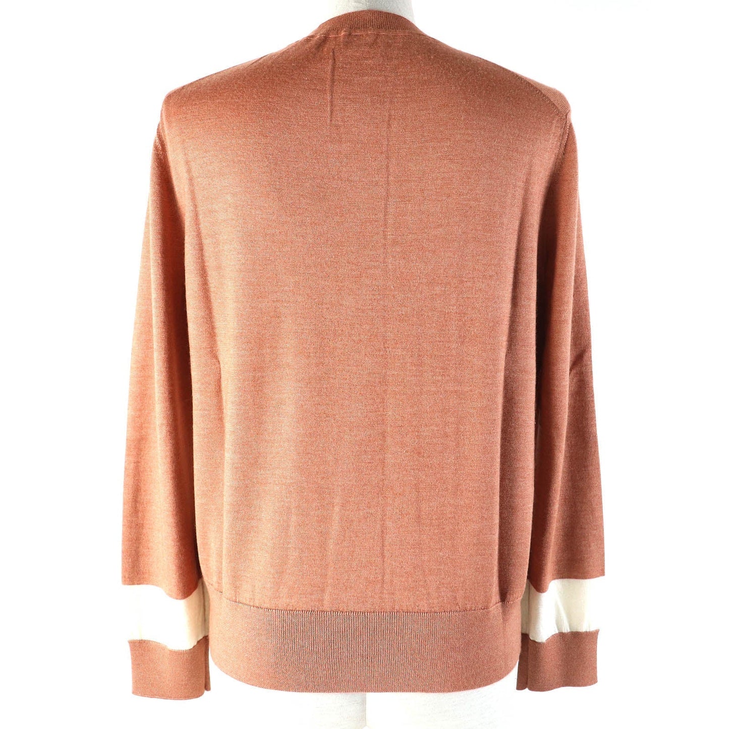 HERMES cardigan cashmere Brown type White Clic Clac 38