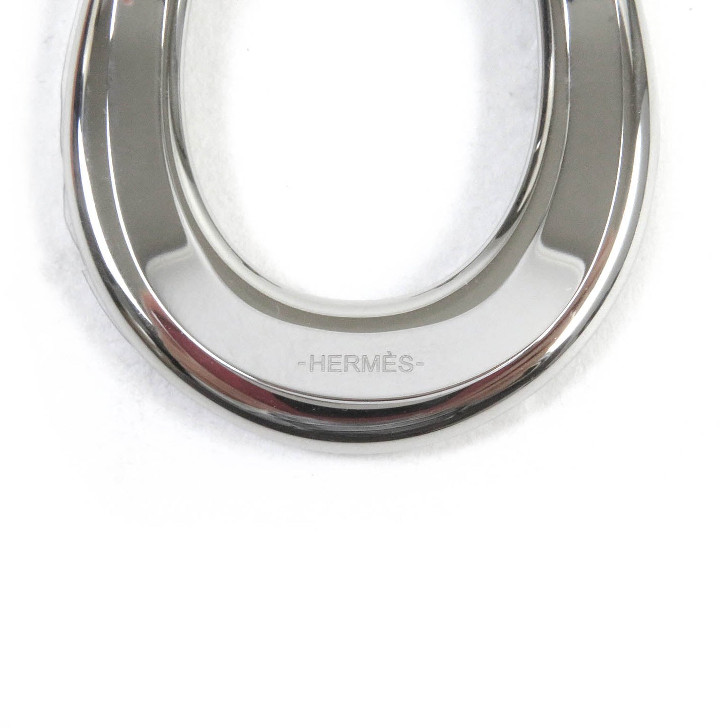HERMES Money clip H077310FJ00 metal Silver Rack Horseshoe