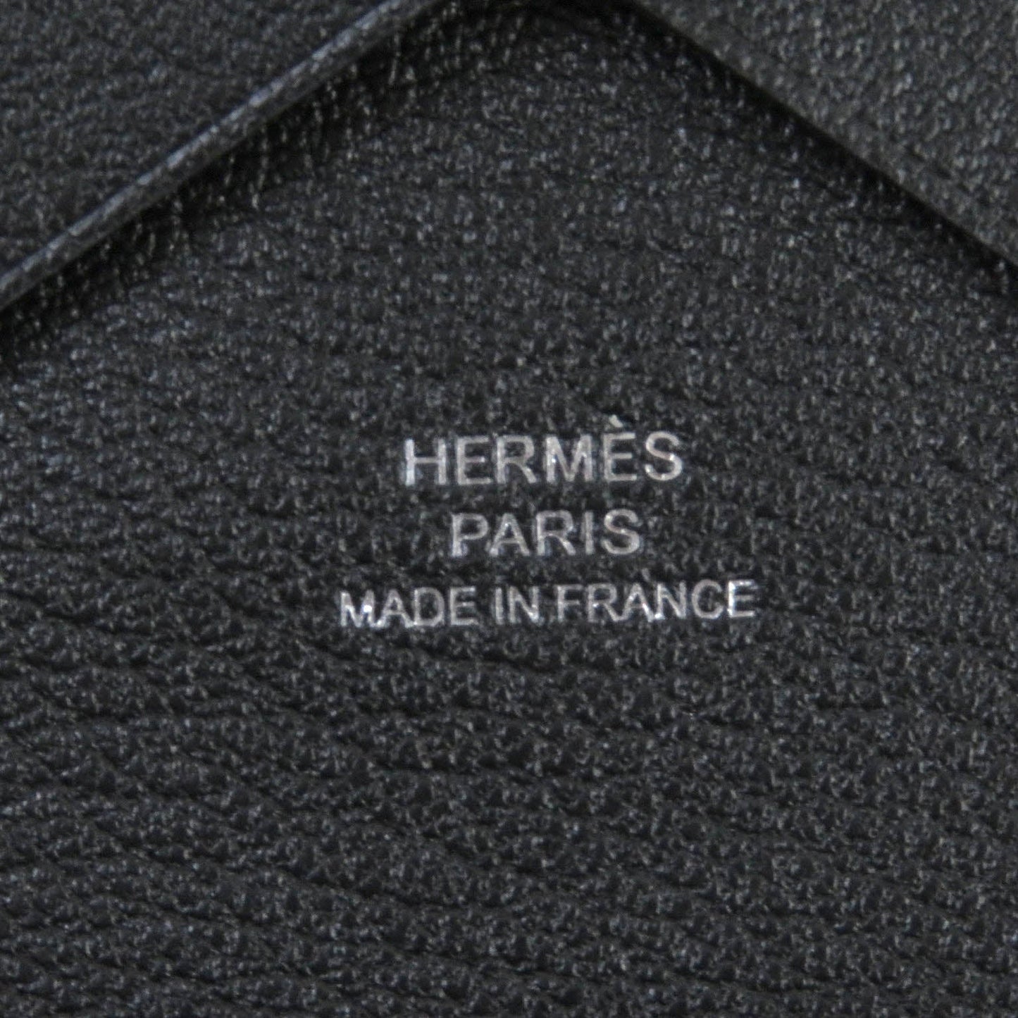 HERMES Coin case Evercolor black Calvi duo